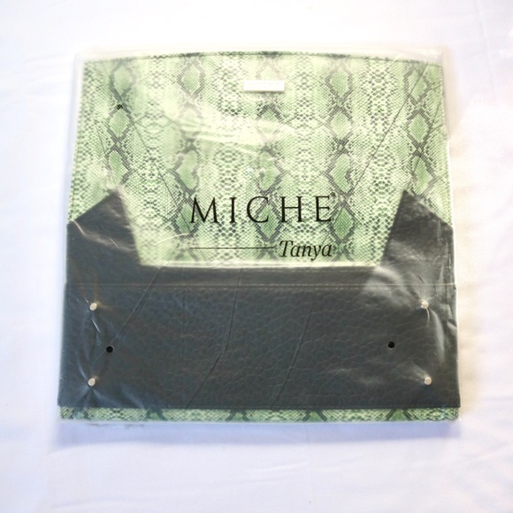 NEW Miche Classic Tanya CSL (Shell ONLY) Green Faux Snakeskin Purse Bag - Picture 2 of 5